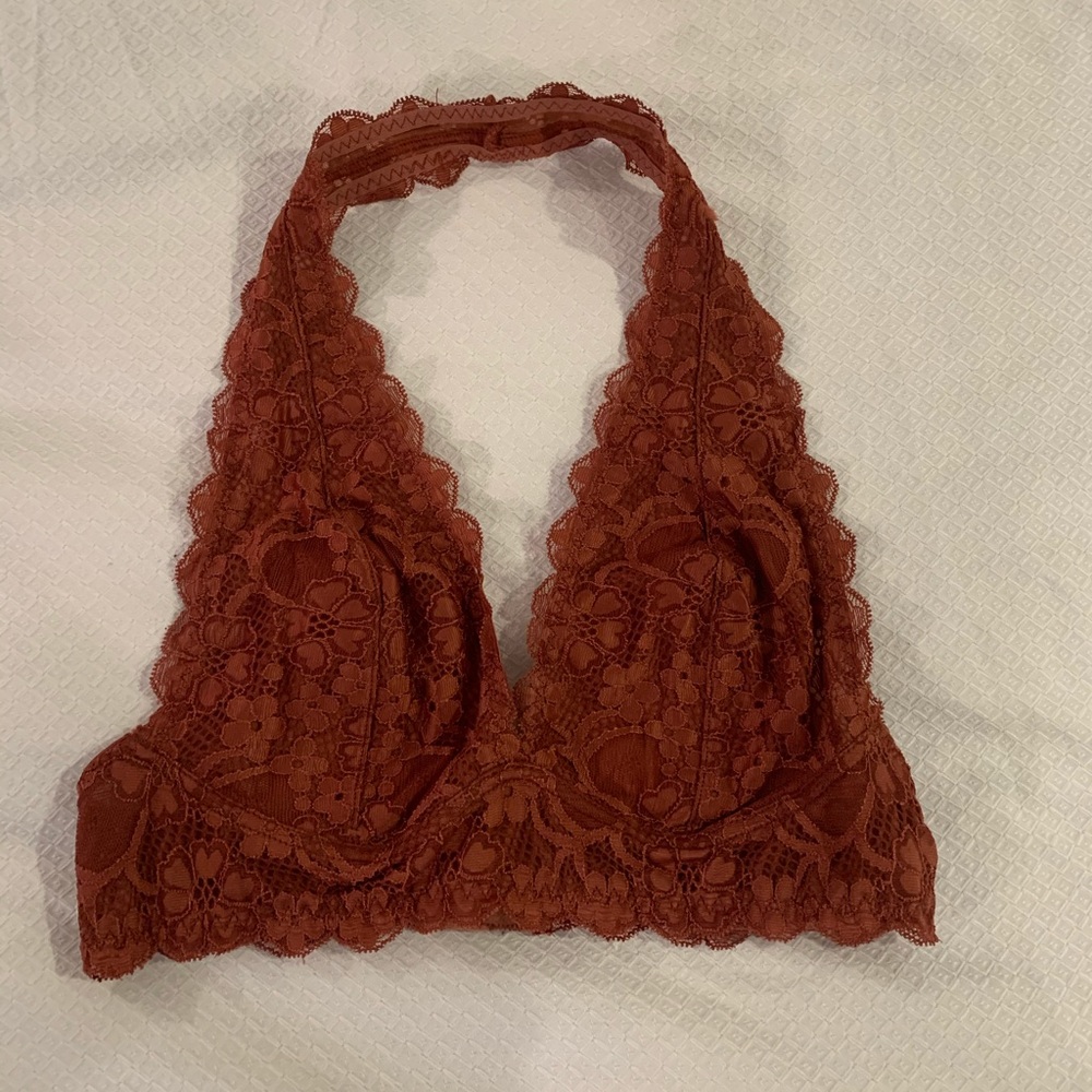 Free People Galloon Halter Bralette - Copper Rust